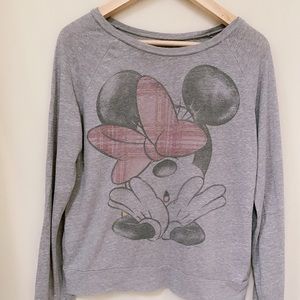 Girls/juniors Minnie mouse Burnout graphic tee M
